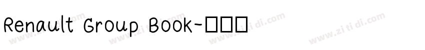 Renault Group Book字体转换
